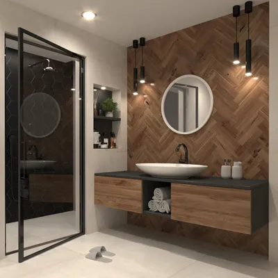 Immagine prodotto di Specchio rotondo da bagno DMITRI - bianco