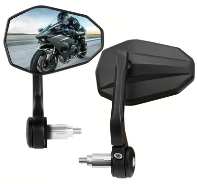 Obrázok produktu pre Zrkadlo na riadidlá motocykla, univerzálne, s certifikáciou, otočné o 360°, priemer 22 mm (7/8"), vhodné pre motocykle, elektrické bicykle, skútre, terénne vozidlá a UTV