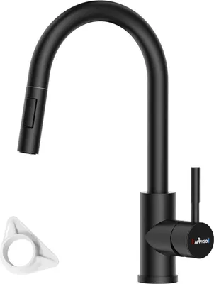 Immagine prodotto di APPASO Rubinetto da cucina ad alta pressione con doccia girevole a 360° in acciaio inox cromato