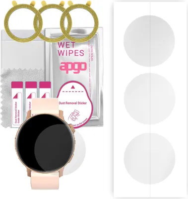 Produktbild von apgo 3 Stück Schutzfolie, klar, kompatibel mit DT NO.1 DT3 Max & Mini Smartwatch, Hydrogel Displayschutzfolie mit Positionierhilfe, Displayfolie, robust und kratzfest