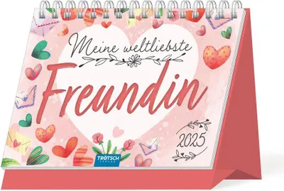 Produktbild von Trötsch Aufstellkalender Meine weltliebste Freundin 2025
