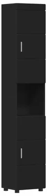 Immagine prodotto di Set di Armadi da Bagno TULUM Nero 37 x 31,5 x 203 cm