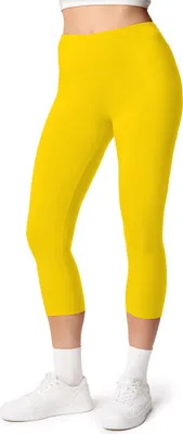 Produktbild von Ladeheid Damen 3/4 Leggings aus Baumwolle LA40-132 (Gelb, XL)