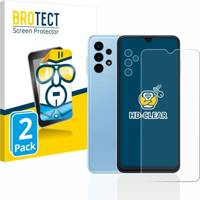 Produktbild von 2x Für Samsung Galaxy A13 (Display+Kamera) Schutzfolie BROTECT Displayschutz Display Schutz Folie Klar Transparent