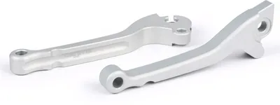 Immagine prodotto di Kit leva freno e frizione BGM, argento, in alluminio CNC, compatibile con Vespa PX 125 e LML Star