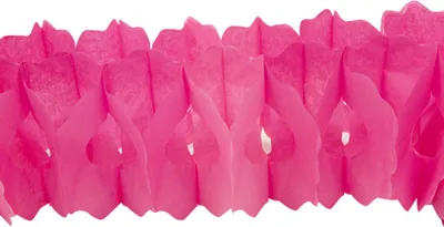 Produktbild von Girlande Geburtstagsparty-Deko fuchsia 15cmx4m - Einheitsgröße