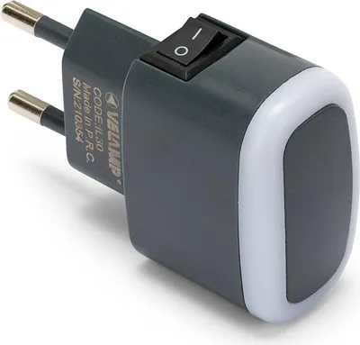 Produktbild von VELAMP IL30 LED Nachtlicht mit Schalter schwarz