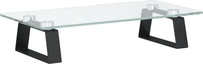 Produktbild von vidaXL Monitorständer Schwarz 40x20x8 cm Hartglas und Metall