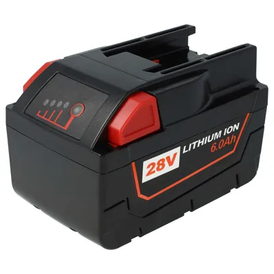 Produktbild von EXTENSILO Akku Ersatz für AEG Milwaukee 4932352732, 48-11-1830, M28B, M28, 48-11-2850, 48-11-2830 für Werkzeug, Staubsauger (6000 mAh, Li-Ion, 28 V)