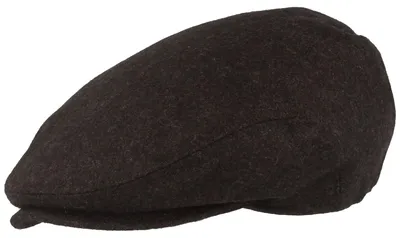 Einfarbige Sportmütze Flatcap von Hut-Breiter in grau