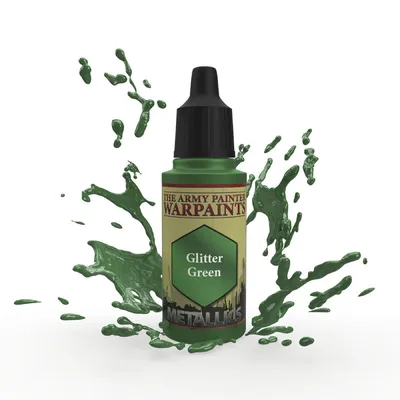 Produktbild von The Army Painter Warpaints Metallics: Glitter Green, Grün, Acrylfarbe, Flüssigkeit, 18 ml, 1 Stück(e)