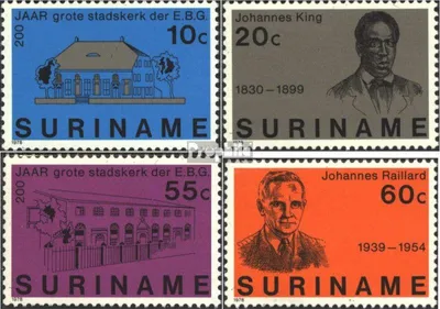 Produktbild von Briefmarken Suriname 1978 Mi 823-826 (kompl.Ausg.) postfrisch Brüdergemeinde