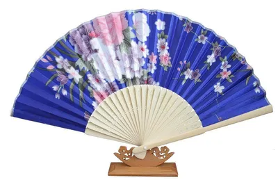 Produktbild von 513, 1 Stk. Hand Deko Sommer Fächer Blumen Motive Retro Design