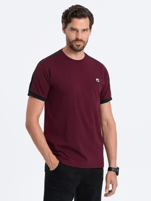 Produktbild von Ombre Clothing Kurzarmhemd für Männer Calocheu kastanienbraun L