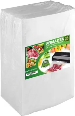 Productafbeelding van Vacuümzakken - Voedselzakken - Voedsel n - BPA-vrij - 200 stuks - Wit