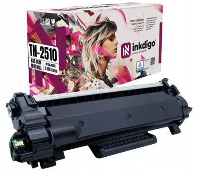 Produktbild von Inkdigo Toner TN2510 für Brother MFC-L2860DWE, DCP-L2627DWE, HL-L2400DWE, DCP-L2620DW – Schwarz, 3000 Seiten,