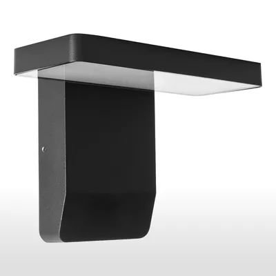 Produktbild von LED Außenwandleuchte 3015A schwarz– 9W, 3000K warmweiß, IP44, ohne Bewegungsmelder