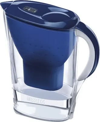 A Brita water filter pitcher is shown against a white background.