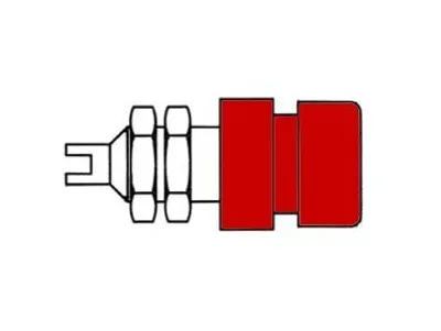 Obrázek produktu pro Izolované 4 mm zásuvky / červená (Bil 20)