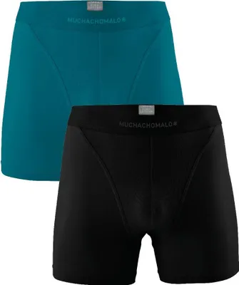 Produktbild von Muchachomalo Herren Boxershorts – 2er Pack – Baumwolle Stretch – Bequeme Unterwäsche – Größe M - U-PIMA1124-22