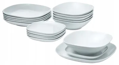 Produktbild von IKEA Vardera Essservice-Set 18-teilig Feldspatporzellan