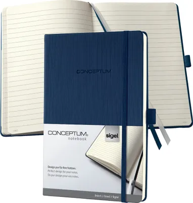 Productafbeelding van sigel CO657 Notizbuch,A5,liniert,d´blau,