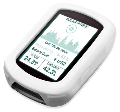 Produktbild von CELLONIC Schutzhülle kompatibel mit Garmin Edge 540 / Edge 840 Silikonhülle - Schutz Tasche Silikon Hülle, Fahrrad Navi Case - GPS Cover Bumper Etui weiß