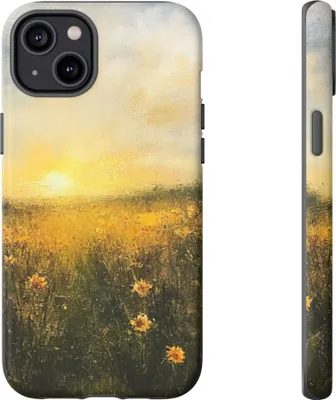 Produktbild von Sonnenverwöhntes Wildblumenfeld – Hülle Kompatibel mit iPhone 14 Plus