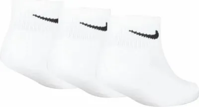Produktbild von Nike Kids Basic Ankle Socken 3 Paare Weiß EU 27-35 Kinder Weiß EU 27-35