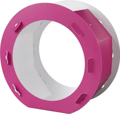 Produktbild von folia Rund-Laternen-Zuschnitt Durchmesser 220 mm pink 5 Stück