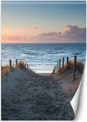 Produktbild von Vlies fototapete Abstieg zum Strand 150x210 cm Feeby Blau inkl. Kleber einfache Montage