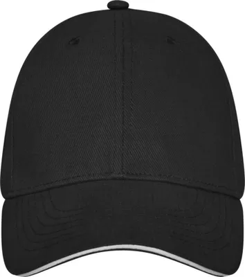 Produktbild von Elevate - Herren/Damen Uni 6 Segmente - Kappe "Darton Sandwich" PF3538 (Einheitsgröße) (Schwarz)