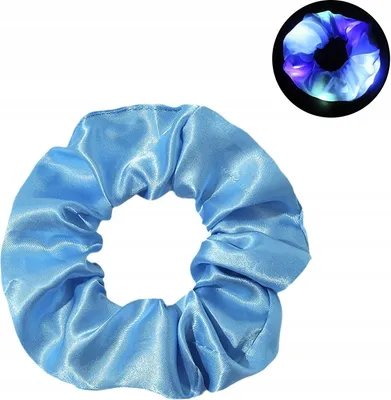 Produktbild von Haarband mit LED-Licht für Party GLOW schön blau
