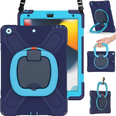 Produktbild von Tasche für Samsung Galaxy Tab A7 mit Ständer und Schultergurt Blau