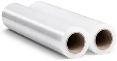 Produktbild von Transparente Streckfolie für Möbel, 2 Rollen, 130 Meter, Handstreckfolie, Palletfolie, Verpackungsmaterial (7,5 x 7,5 x 40 cm), 0,9 kg pro Rolle