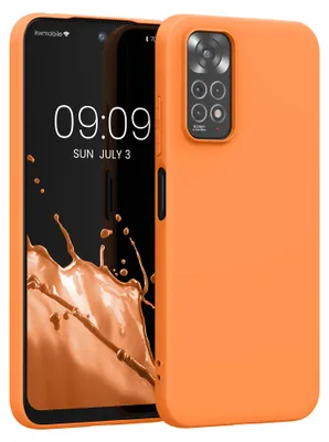 Produktbild von kwmobile Handyhülle für Xiaomi Redmi Note 11 / Note 11S Hülle - TPU Case - Kabelloses Laden - Schutzhülle Cover in Fruity Orange