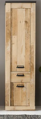 Produktbild von Bad Hochschrank "Stove" Used Wood hell und anthrazit 51 x 201cm