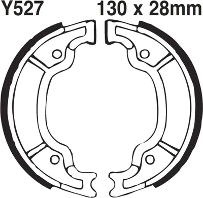 Imagen del producto de Kit de freno de tambor EBC Brakes para motocicletas YAMAHA XT Y527G