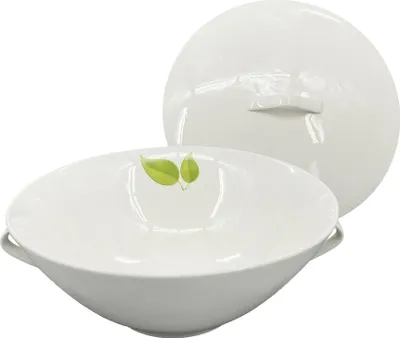 Produktbild von Porzellan Suppenschüssel Leaf 29 cm Durchmesser spülmaschinenfest & mikrowellengeeignet