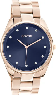 Immagine prodotto di Oozoo Orologio da polso in acciaio inossidabile oro rosa Orologi da donna analogici al quarzo UOC10967