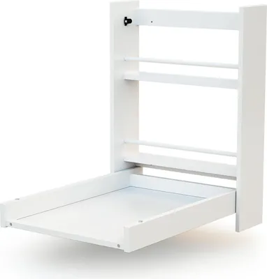 Immagine prodotto di AT4 - Fasciatoio pieghevole a parete/muro EAZY legno - Bianco - 78 x 56 x 78 cm