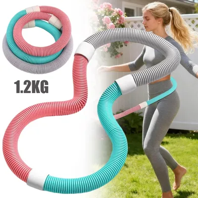 Zdjęcie produktu dla Hula hoop o wadze 1,2 kg, przeznaczony dla dorosłych. Obciążony hula hoop dla dorosłych