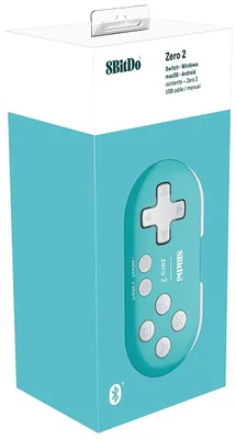 Immagine prodotto di gamepad Bluetooth 8BitDo Zero 2, turchese