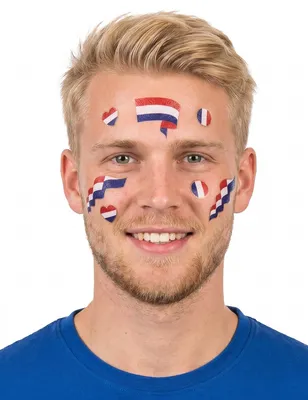 Produktbild von Temporäre Tattoos für Niederlande-Fans - Einheitsgröße