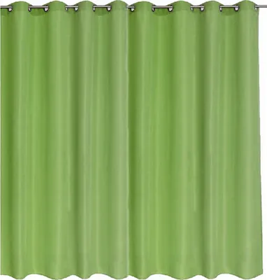 Produktbild von Gardine in Überbreite Blickdicht 300(B) x 245 (L) Abdunkelnd Gardine Schal Vorhang Grün mit Ösen
