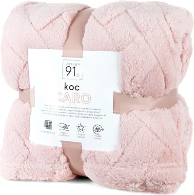 Obrázek produktu pro Design 91 Přehoz na postel 70x160 Caro pudrově růžové křeslo z mikrovlákna D91