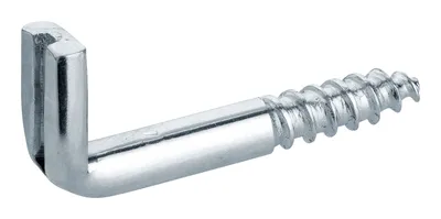 Produktbild von haggiy Schraubhaken gerade mit Schlitz | 25 Stück | Hakenschraube galvanisch verzinkt, Wandhaken, 4,5 x 30 mm