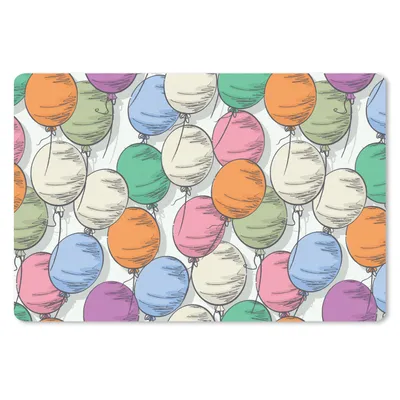 Produktbild von MuchoWow® Schreibtischunterlage Luftballons - Muster - Party 60x40 cm - XXL Mauspad - Großes Mauspad