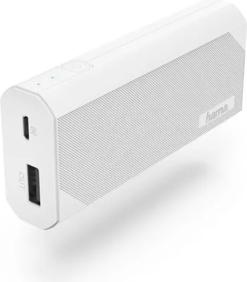 Produktbild von Hama Powerbank A4 4000 mAh Weiß, externer Akku für Smartphones, 21,6x43,5x95mm