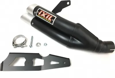 Image de IXIL Hyperlow pot d'échappement en acier inoxydable noir / embout en aluminium - XK7372XB